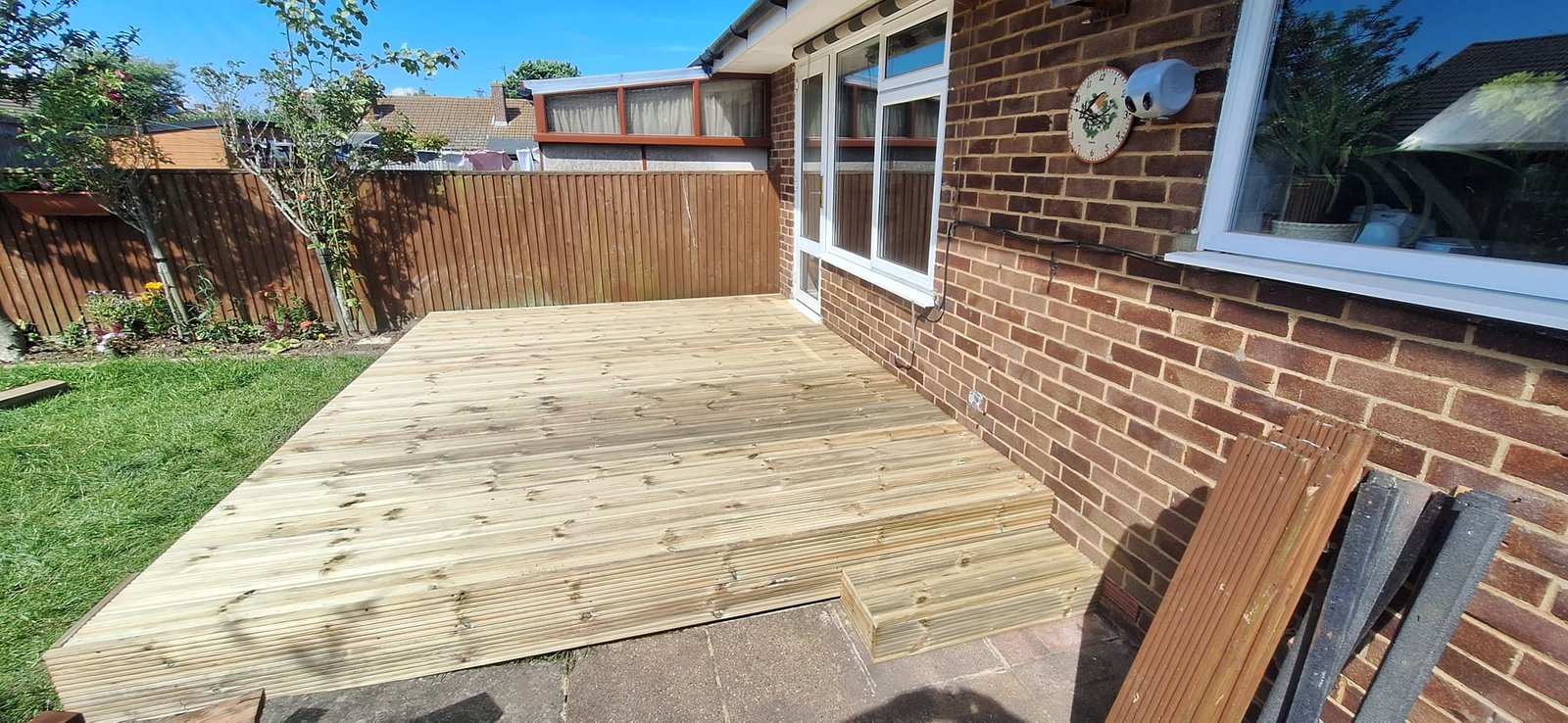 Custom decking design and build by cranch carpentry